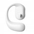 Single Left Ear Bluetooth Headset 5 2ows Open Bone Conduction Earphones Ear Hook Noise Canceling Headphones White