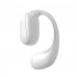 Single Left Ear Bluetooth Headset 5 2ows Open Bone Conduction Earphones Ear Hook Noise Canceling Headphones White