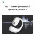 Single Left Ear Bluetooth Headset 5 2ows Open Bone Conduction Earphones Ear Hook Noise Canceling Headphones White