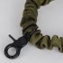 Single Point Tactical Sling Strap Bungee Hook Adjustable Nylon Shoulder Strap Gun Sling for Rifle Hunting Black