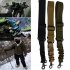 Single Point Tactical Sling Strap Bungee Hook Adjustable Nylon Shoulder Strap Gun Sling for Rifle Hunting Black