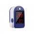 Single screen Pulse Measuring Device Portable Finger Clip Oximeter Blood Pressure Meter Blue