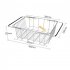 Sink Dish Drying Rack With Adjustable Support Rod Rust Resistan Dish Rack Large Capacity Stainless Steel Dish Drainers For Apartment Kitchen Counter Arch mesh d