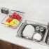 Sink Dish Drying Rack With Adjustable Support Rod Rust Resistan Dish Rack Large Capacity Stainless Steel Dish Drainers For Apartment Kitchen Counter Arch mesh d
