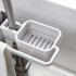 Sink Hanging Storage Rack  Bathroom Kitchen Faucet Clip Shelf Drain Dry Towel Organizer gray
