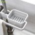 Sink Hanging Storage Rack  Bathroom Kitchen Faucet Clip Shelf Drain Dry Towel Organizer gray
