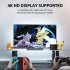 Siwiqu Tv Dock Station Replacement With 4k Hdmi compatible Adapter Type C USB Port Compatible For Nintendo Switch switch Oled black