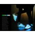 Size 26 46 Summer LED Fiber Optic Shoes for Girls Boys Men Women USB Recharge Glowing Sneakers Light Up Shoes white