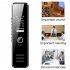 Sk007 Mini Digital Recorder Speaker USB Rechargeable HD Voice Recorder Support Tf Card Sound Mp3 Player Black