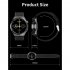 Sk11 Plus Smart Watch Bluetooth Call Heart Rate Blood Oxygen Monitoring Pedometer MD3max Black shell black silicone