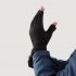 Ski Fleece Lined Gloves Non slip Touch Screen Winter Warm Windproof Gloves for Outdoor Cycling Sports Black M
