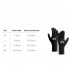 Ski Fleece Lined Gloves Non slip Touch Screen Winter Warm Windproof Gloves for Outdoor Cycling Sports Black M