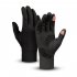 Ski Fleece Lined Gloves Non slip Touch Screen Winter Warm Windproof Gloves for Outdoor Cycling Sports Black M