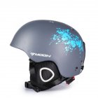 Ski Helmet Integrally molded Skiing Helmet For Adult and Kids Snow Safety Skateboard Helmet  Gray ink S