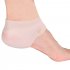 Skin Softening Medical Grade Silicone Gel Heel Sleeves for Dry Cracked Heel with Protective Cushioning and Plantar