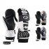Sking Gloves SK34 Bike Gloves With Touchscreen Padded Anti Slip Sking Biking MTB Bicycle Gloves For Cycling Workout Gym Outdoor SK34  black and white M