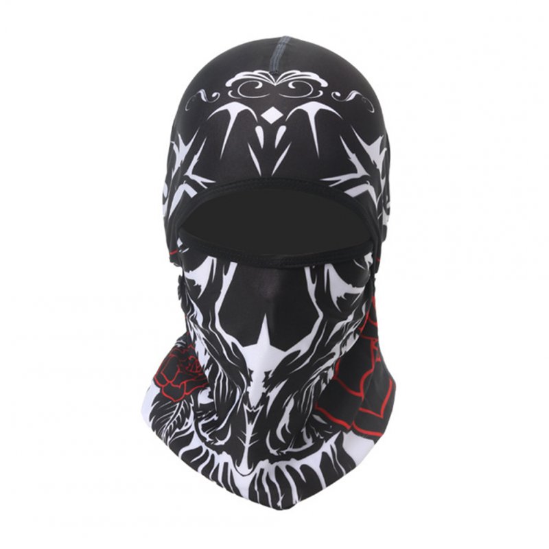 Skull Head Magic Turban Outdoor Sports Cycling Mountaineering Ski Headscarf Warm Breathable Mask 14#_One size