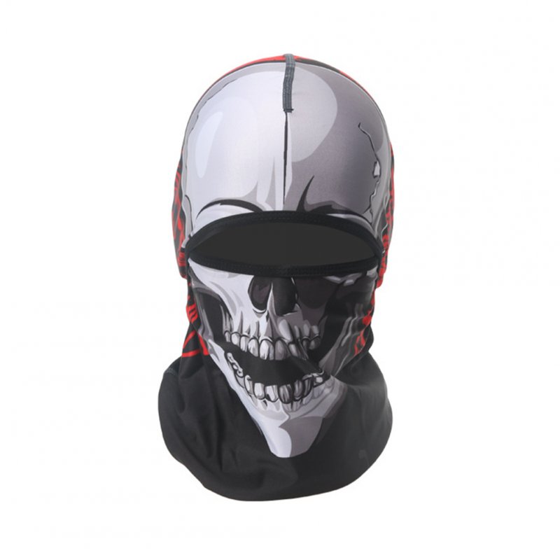 Skull Head Magic Turban Outdoor Sports Cycling Mountaineering Ski Headscarf Warm Breathable Mask 20#_One size