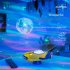 Sky Stars Moon Projector Light Astronaut Spaceship Bedside Projection Lamp Decoration Night Light Yellow