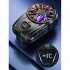Sl02 Semiconductor Mobile Phone Radiator Digital Display Built in Battery Cooling Fan Cooler For Game Live Broadcast black