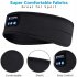 Sleep Eye Mask Headphones Wireless Bluetooth compatible Music Sports Call Headset Breathable Yoga Headband Black