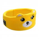 Sleep Headband With Built-In Headphones Microphone Wireless Music Sleeping Washable Headphones For Kids yellow bear