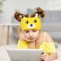 Sleep Headband With Built In Headphones Microphone Wireless Music Sleeping Washable Headphones For Kids orange cat