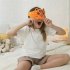 Sleep Headband With Built In Headphones Microphone Wireless Music Sleeping Washable Headphones For Kids orange cat