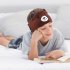 Sleep Headband With Built In Headphones Microphone Wireless Music Sleeping Washable Headphones For Kids orange cat