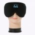 Sleep Headphones 3D Light Blocking Music Eye Mask Earbuds Cover With Adjustable Ultra Thin Stereo Speakers For Men Women black