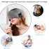 Sleep Headphones Bluetooth Sleep Mask Wireless Bluetooth Sleeping Eye Mask Headphones Travel Eye Shades with Built in Speakers Microphone Handsfree  black