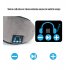 Sleep Headphones Bluetooth Sleep Mask Wireless Bluetooth Sleeping Eye Mask Headphones Travel Eye Shades with Built in Speakers Microphone Handsfree  black
