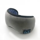 Sleep Headphones Bluetooth Sleep Mask Wireless Bluetooth Sleeping Eye Mask Headphones Travel Eye Shades with Built in Speakers Microphone Handsfree  gray