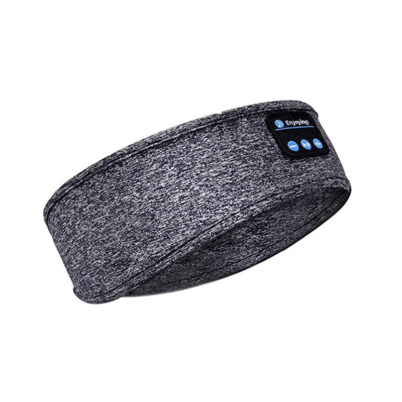 Sleep Headphones Bluetooth Headband-Wireless Sports Headband Headphones with Ultra-Soft Music Headband gray