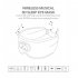 Sleep Mask Block Out Light Eye Mask Headphones With White Noise 3D Contoured Night Blindfold For Back Side Sleeper blue