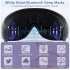 Sleep Mask Block Out Light Eye Mask Headphones With White Noise 3D Contoured Night Blindfold For Back Side Sleeper blue