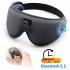 Sleep Mask Block Out Light Eye Mask Headphones With White Noise 3D Contoured Night Blindfold For Back Side Sleeper blue