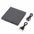 Slim External Optical Drive Usb 2 0 Dvd Player CD RW Burner Compatible For Macbook Laptop Desktop Pc black
