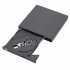 Slim External Optical Drive Usb 2 0 Dvd Player CD RW Burner Compatible For Macbook Laptop Desktop Pc black
