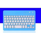Slim Portable Mini Wireless Bluetooth Keyboard for Tablet Laptop Smartphone iPad  7 8 inch blue