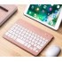 Slim Portable Mini Wireless Bluetooth Keyboard for Tablet Laptop Smartphone iPad  7 8 inch gold