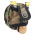 Slingshot Pouch Portable Steel Balls Storage Bag Utility Gadget Gear Pack Buckle Zipper Waist Bag For Camping Jungle camouflage