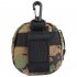 Slingshot Pouch Portable Steel Balls Storage Bag Utility Gadget Gear Pack Buckle Zipper Waist Bag For Camping Jungle camouflage