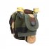 Slingshot Pouch Portable Steel Balls Storage Bag Utility Gadget Gear Pack Buckle Zipper Waist Bag For Camping Jungle camouflage