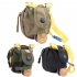 Slingshot Pouch Portable Steel Balls Storage Bag Utility Gadget Gear Pack Buckle Zipper Waist Bag For Camping Jungle camouflage