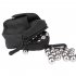 Slingshot Pouch Portable Steel Balls Storage Bag Utility Gadget Gear Pack Buckle Zipper Waist Bag For Camping Jungle camouflage