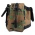 Slingshot Pouch Portable Steel Balls Storage Bag Utility Gadget Gear Pack Buckle Zipper Waist Bag For Camping Jungle camouflage