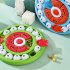 Slow Feeder Dog Bowls Dog Puzzle Toys With Thickened Foot Pads Bottom Anti Slip Round Dog Food Dispenser Food Leakage Toy For Boredom And Mental Stimulation blu