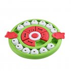 Slow Feeder Dog Bowls Dog Puzzle Toys With Thickened Foot Pads Bottom Anti Slip Round Dog Food Dispenser Food Leakage Toy For Boredom And Mental Stimulation green