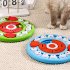 Slow Feeder Dog Bowls Dog Puzzle Toys With Thickened Foot Pads Bottom Anti Slip Round Dog Food Dispenser Food Leakage Toy For Boredom And Mental Stimulation blu